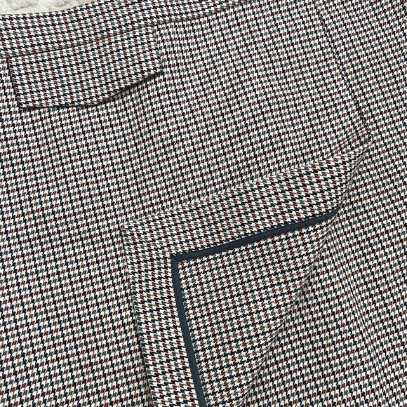 Theory - Fremont Plaid / Houndstooth Wrap Mini Skirt - Picture 5 of 9